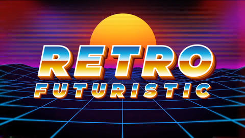 Retro Futuristic Alphanumeric