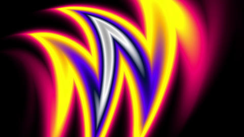 Abstract fluorescent gradient flow with glowing colorful neon liquid motion