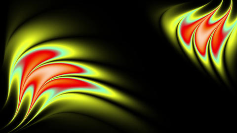 Futuristic neon fluid motion with glowing colorful abstract liquid waves