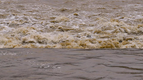 Slow Motion Image of Stream Floods