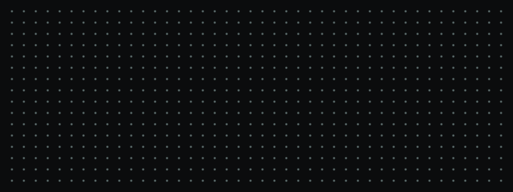 Black dot grid background. Minimal dark blueprint template