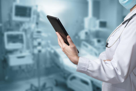 Doc with tablet