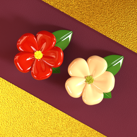 Japanese-style flowers