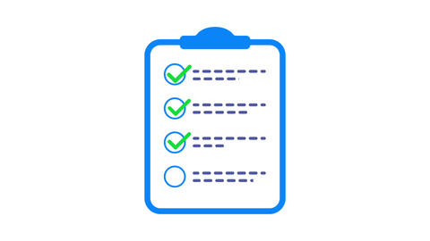 Clipboard icon seamless looping