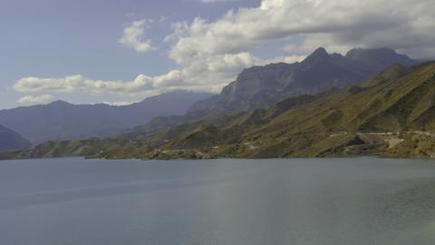 Expansive Lake Vista With Distant Mountains, Breathtaking Aerial View Of
