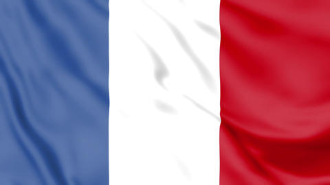 France Flag Seamless Loop