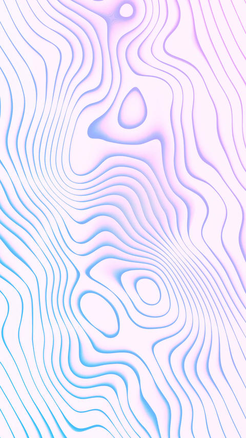 Vertical pastel blue and purple contour lines in a 4K 60fps seamless loop