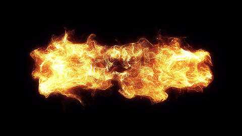 Fire burst explosion with sparks and embers effect on alpha transparent background