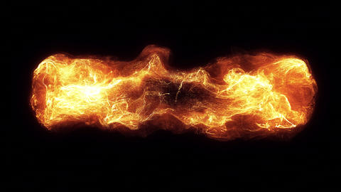 Fire burst explosion with sparks and embers effect on alpha transparent background