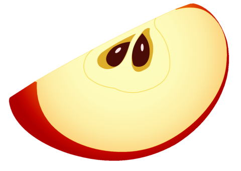 A slice of apple