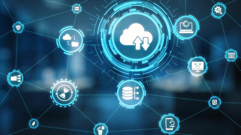 Data backup cloud system network connection concept Gist