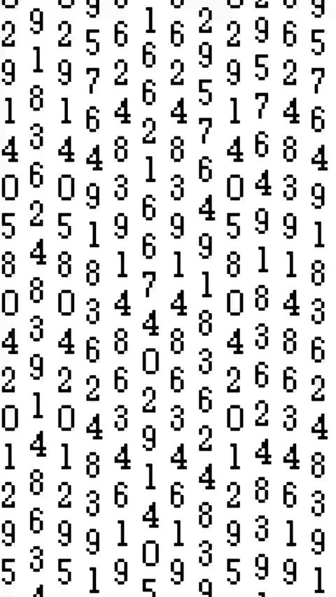 [ソーシャルメディア向けの縦長9:16]数字の羅列 サイバーやハッカーのような背景