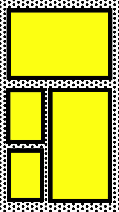 Pop Art Comic Panel Frame Animation Vertical Background Video