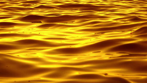 Luxury gold background with wavy liquid water texture