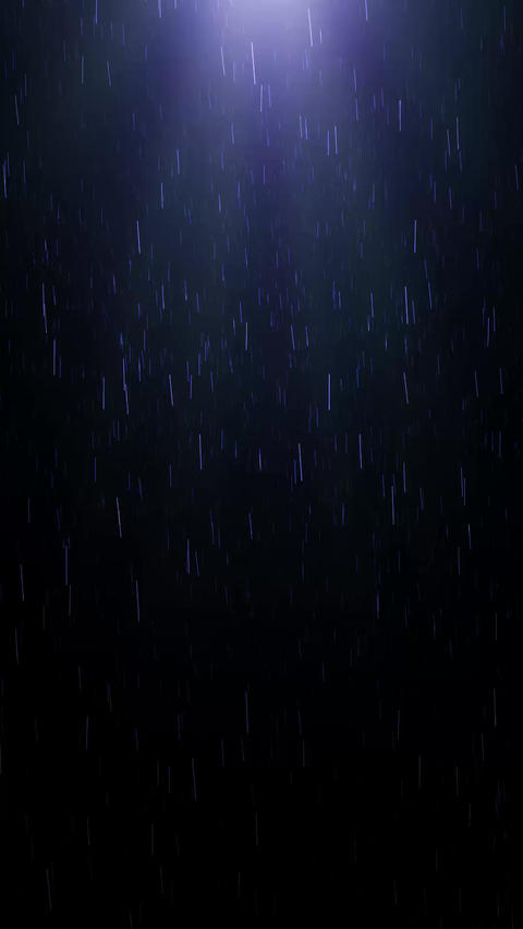 [Vertical 9:16]An animation of rain falling with light shining from above
