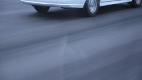 Color Shot of Traffic Flow on Highway
