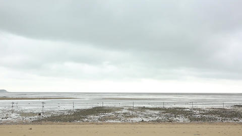 Color Shot of Peaceful East Sea on Cloudy Day