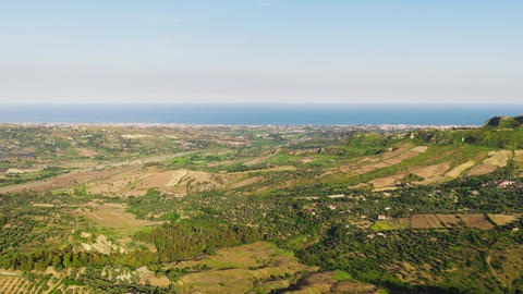 Landscape with Calabrian Mediterranean climate at summer season