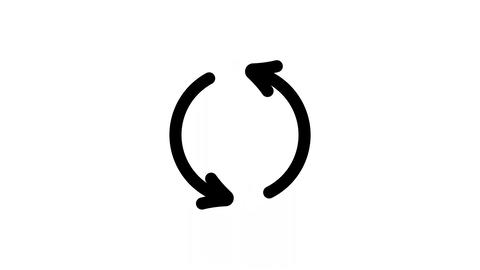 Circular Arrows Icon. Refresh, Reload, And Synchronization Symbol. Continuous