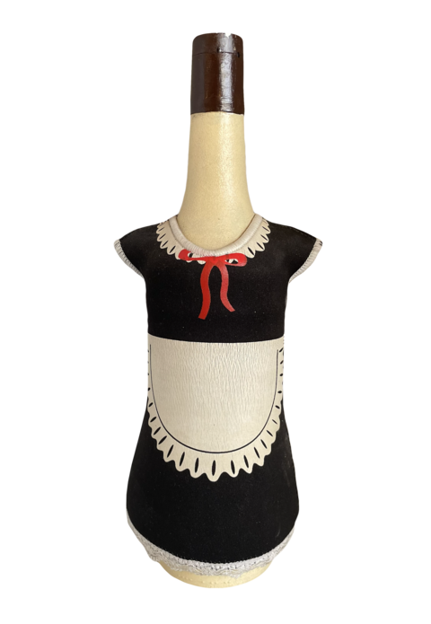 Decorative Bottle in Maid Uniform Costume