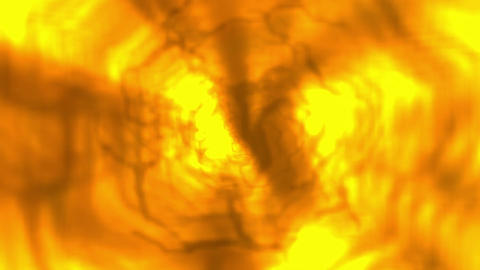 Bright Yellow Tunnel Light with Blurred Abstract Effect in Golden Colors