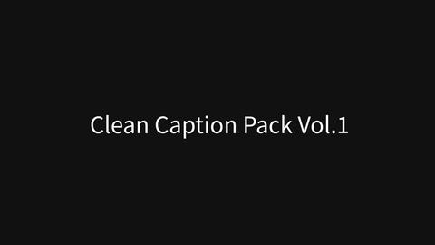 10 Clean Caption Templates Pack Vol 1