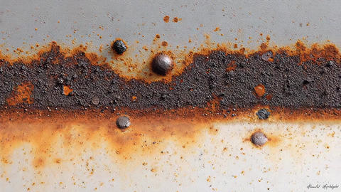 Rusted metal texture with corrosion and oxidation