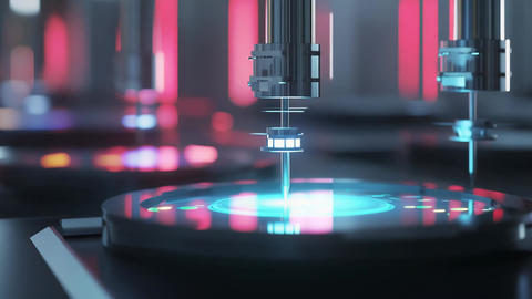 Precision robotics working on advanced semiconductor silicon wafers