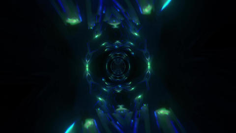 Blue Ring Tunnel VJ Loop
