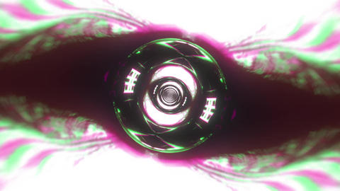 Purple Analog Glitch Tunnel VJ Loop