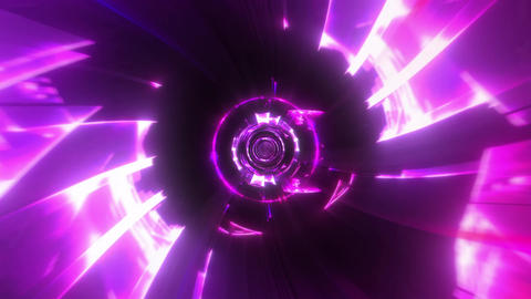 Purple Clean Ring Tunnel VJ Loop