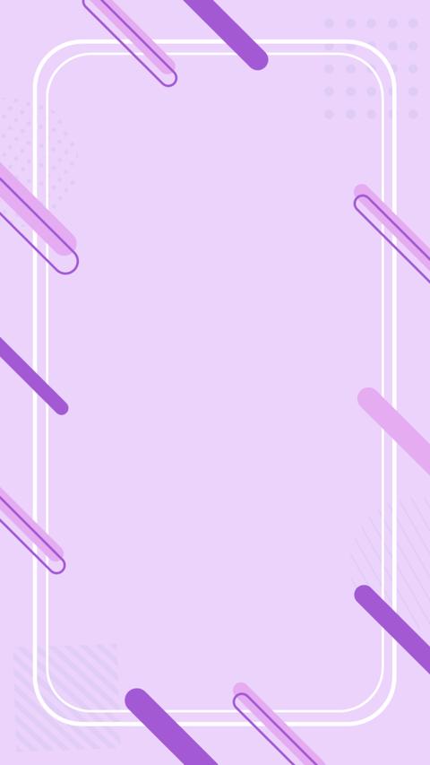 Cute, pop-style geometric frame background in pastel colors