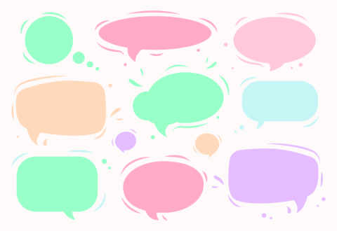 Mental health & self care speech bubble 03