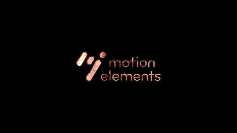 Scratched metal logo