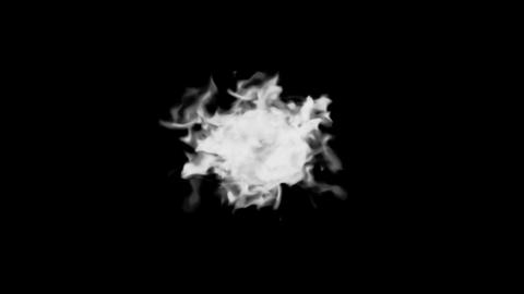 Dispersion of white smoke