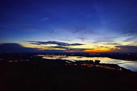 Sunset in Palava, pavlov, devicky, divci hrady, nove mlyny reservoir