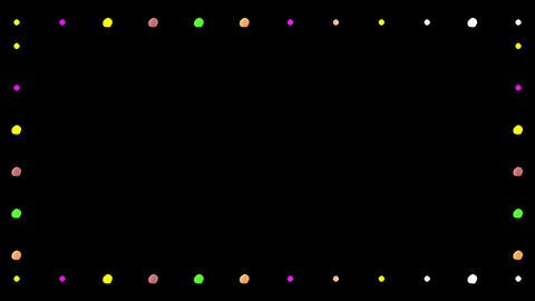 Blinking dots in the border