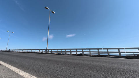 Cars driving on the Tokyo Gate Bridge
