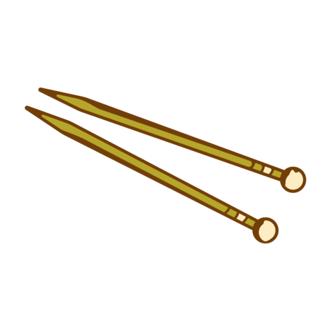 Knitting needles