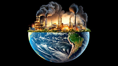Industrial Pollution on Planet Earth