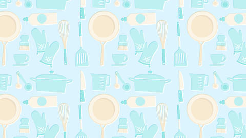 Kitchen Background Loop - blue