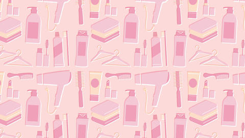 Bathroom Beauty Background Loop - pink