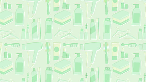 Bathroom Beauty Background Loop - green