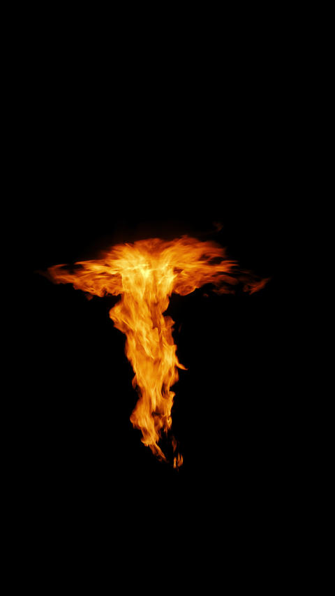Fire Column Burns The Ceiling Prekeyed