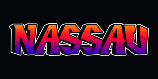 Nassau Graffiti Word Art Lettering Design