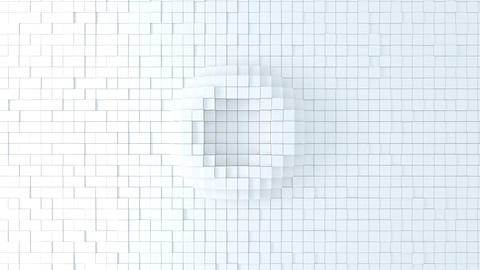Radial Cube Oscillation Animation