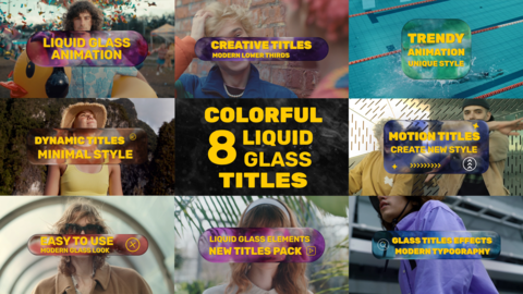 Colorful Liquid Glass Titles