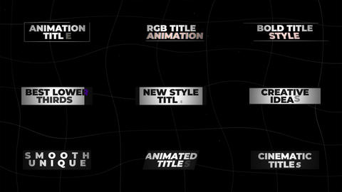 Animation Titles Pack