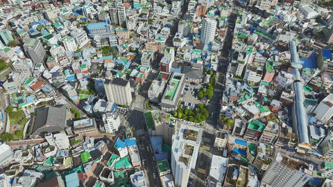 Aerial view of Busan Station, South Korea