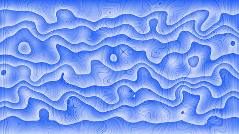 Abstract blue liquid wavy animated background